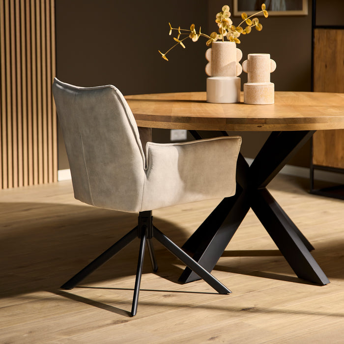 (Prijs per 2) Eetkamerstoel Dani | Velvet Champagne