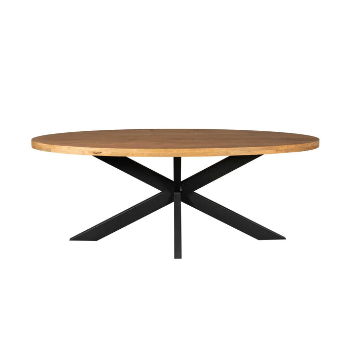 Eettafel Gladstone | Mangohout | Ovaal | Matrixpoot | 180cm