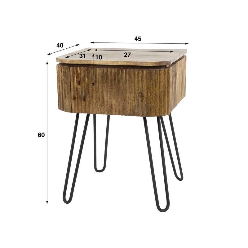 Nachtkastje Wave 1L