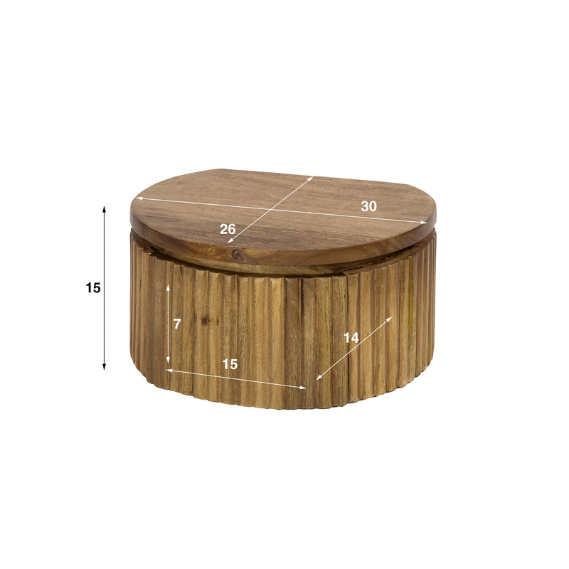 Nachtkastje Wave XS rond 1L