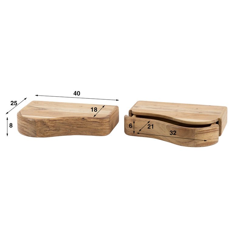 Nachtkastjes Organic L+R set/2