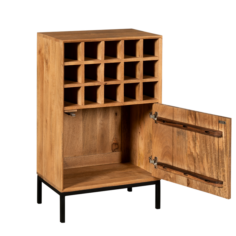 Wijnkast Madison Natural | 55 cm