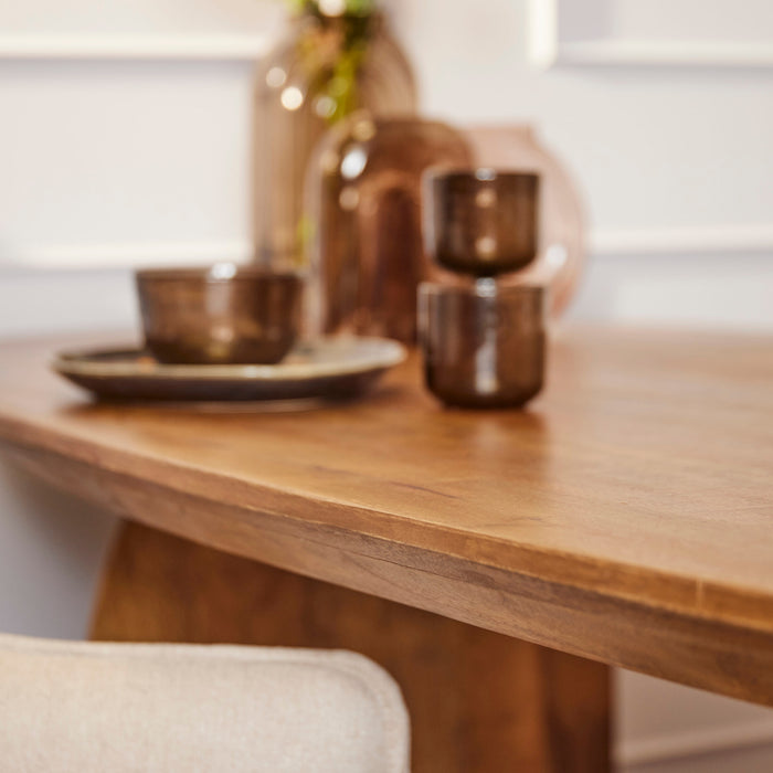 Eetkamertafel Tense | Mangohout | Rechthoek | Matrixpoot | 300 cm