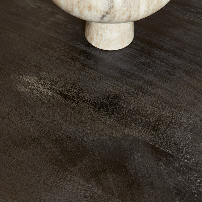 Eettafel Gladstone Black | Mangohout | Ovaal | Matrixpoot