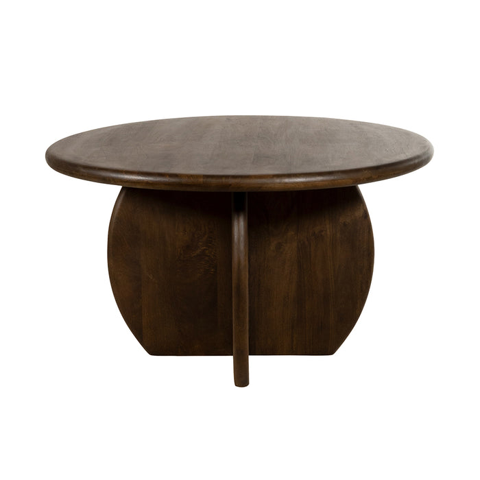 Eettafel Belly | Mangohout | Rond | 130cm