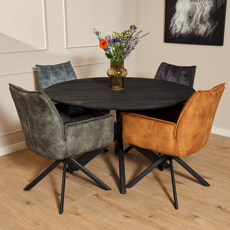 (Prijs per 2) Eetkamerstoel Dani | Velvet Hunter Green