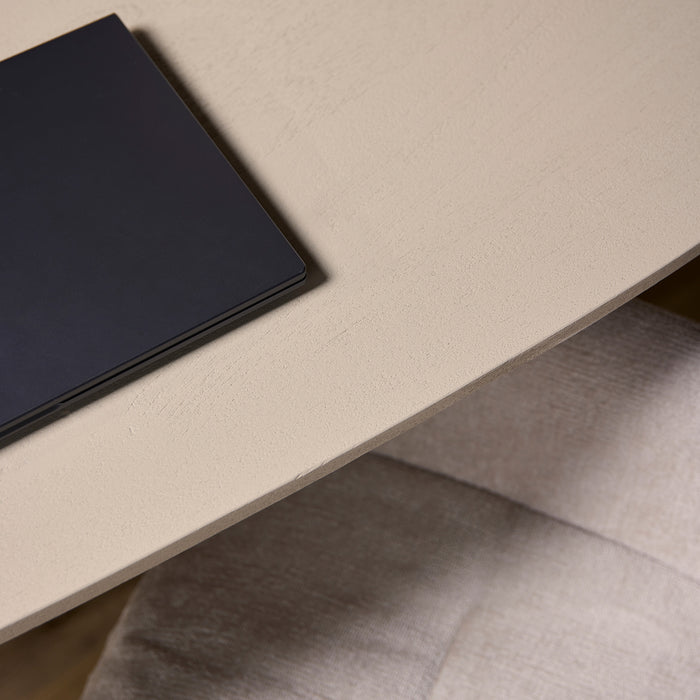 Eettafel Madison Sand | Mangohout | Deens Ovaal | Matrixpoot Brons