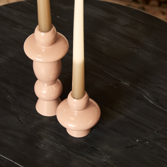 Salontafel Nova | Set van 2 | Rond | Zwart marmer