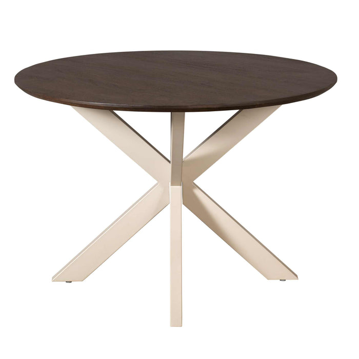 Eettafel Madison Brown | Mangohout | Rond | Matrix Sand