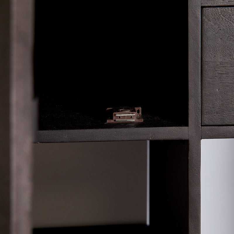 Vakkenkast Boaz Black | 150 x 180 cm
