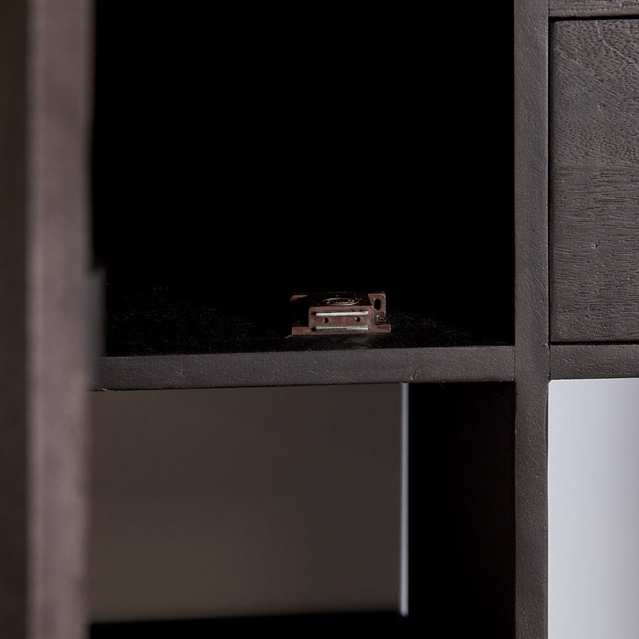 Vakkenkast Boaz Black | 150 x 180 cm