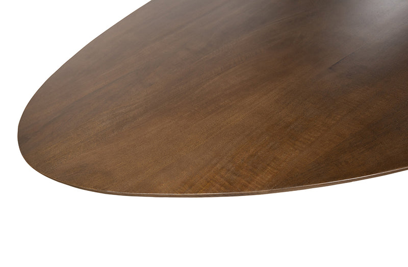Eetkamertafel Scorpio | Mangohout | Ovaal | Black Kolompoot | 220cm