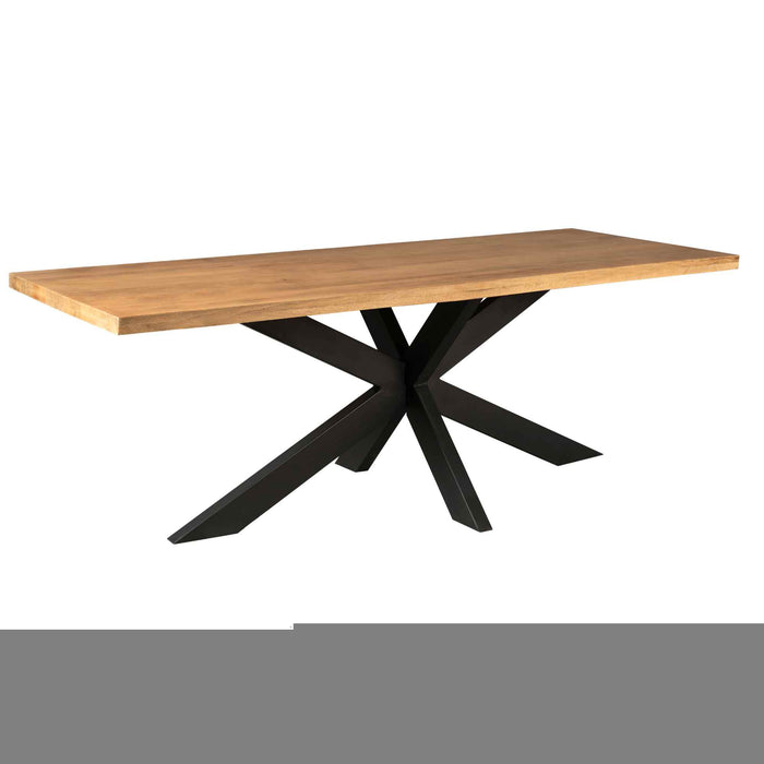 Eettafel Melbourne | Mangohout | Rechthoek | Matrixpoot | 300