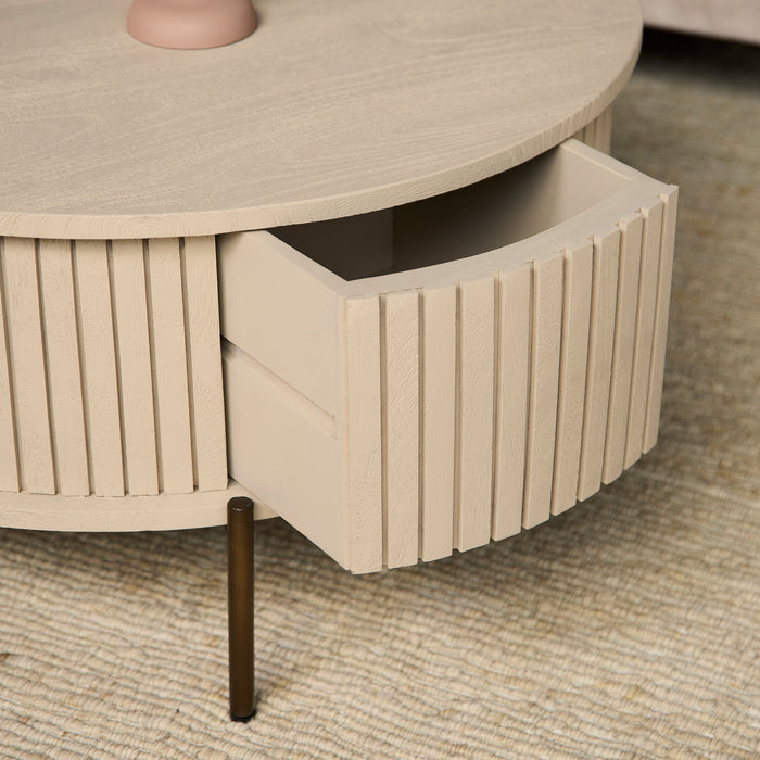 Salontafel Madison Sand | 80 cm | Rond