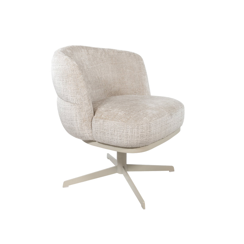JLo Eetkamerstoel | beige draaipoot 360 Cremona Taupe 04