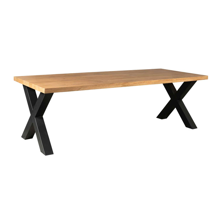 Eetkamertafel Denver | Mangohout | Rechthoek | X-poot | 300cm