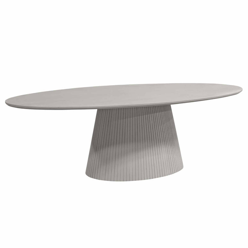 Eettafel Solana Taupe | Mangohout | Ovaal