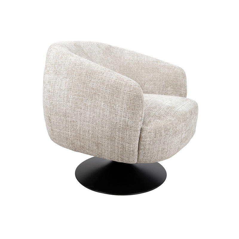 Fauteuil Louis | Beige | draaifauteuil 360 Cremona Taupe 04