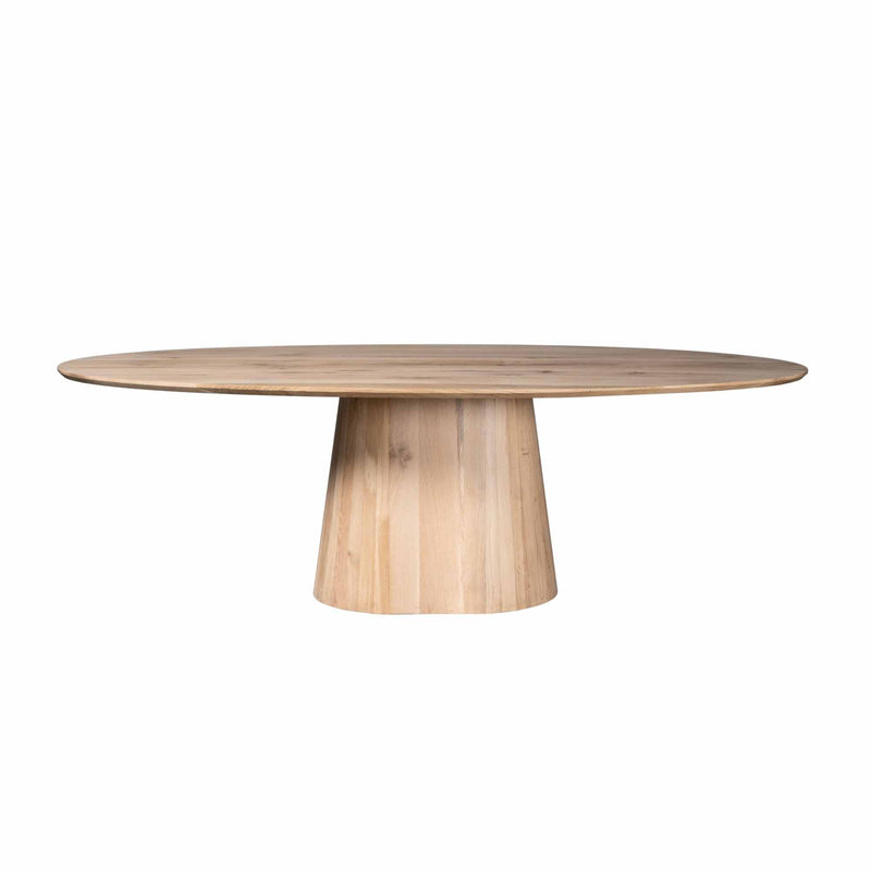 Eettafel Riga | Eiken | Ovaal | Ronde poot | 240cm