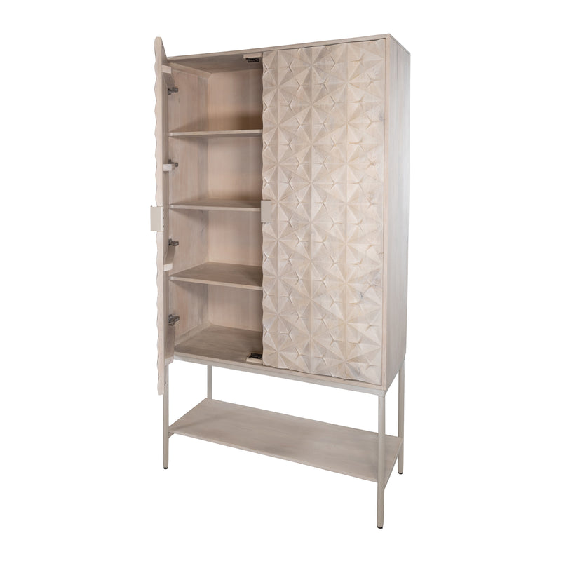 Trinity | 2 deurs kast met onderplank, Mango Ashblond