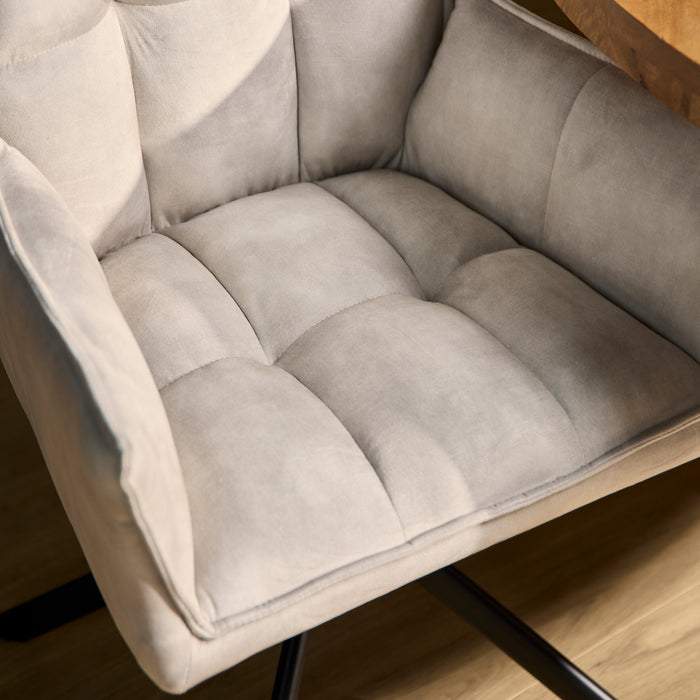 (Prijs per 2) Eetkamerstoel Dani | Velvet Champagne