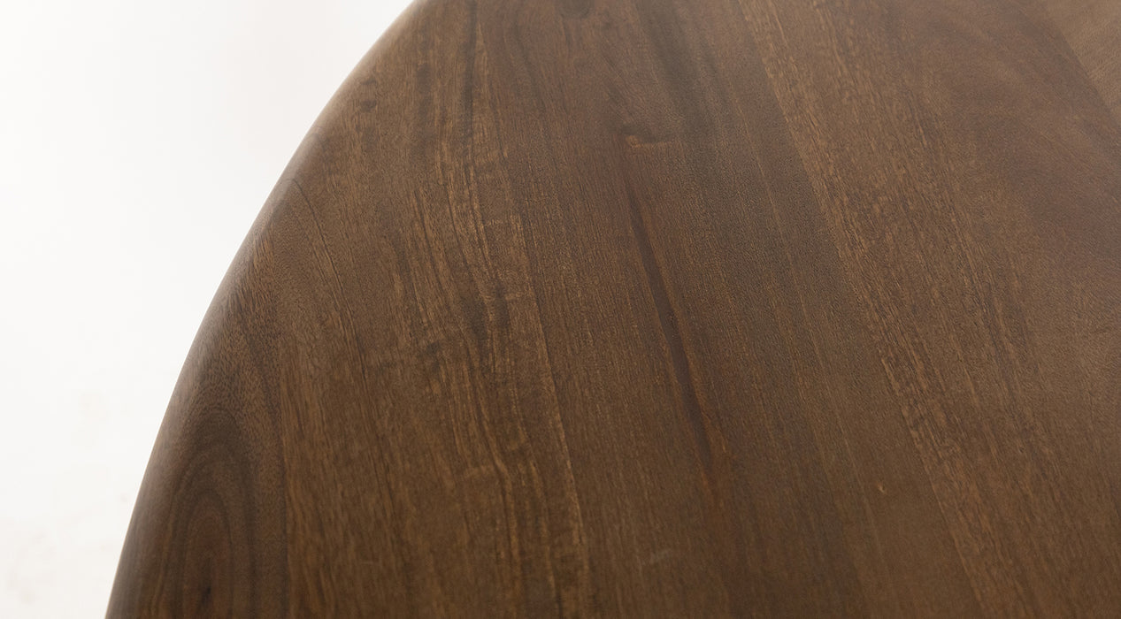 Eettafel Belly | Mangohout | Rond | 130cm