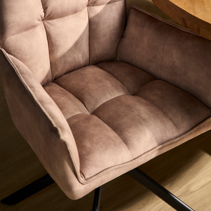 (Prijs per 2) Eetkamerstoel Dani | Velvet Beige