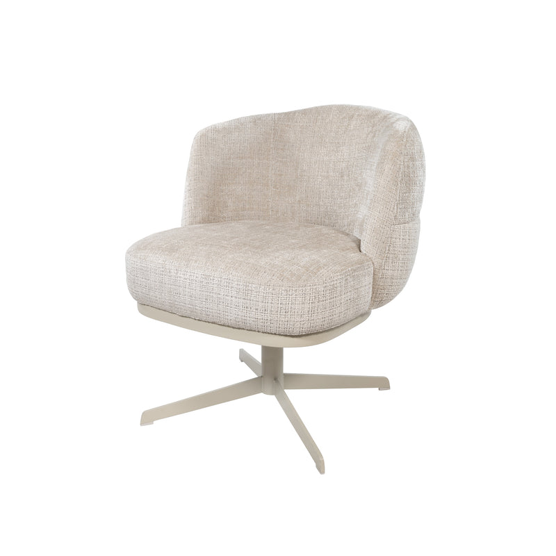 JLo Eetkamerstoel | beige draaipoot 360 Cremona Taupe 04