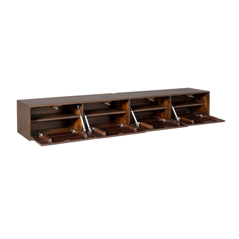 Zwevend tv meubel Vision Brown | 240 cm