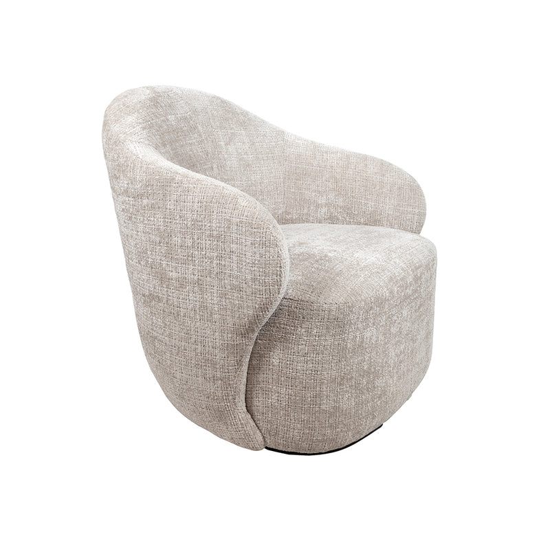 Fauteuil Jimi | Beige | draaifauteuil 360 Cremona Taupe 04