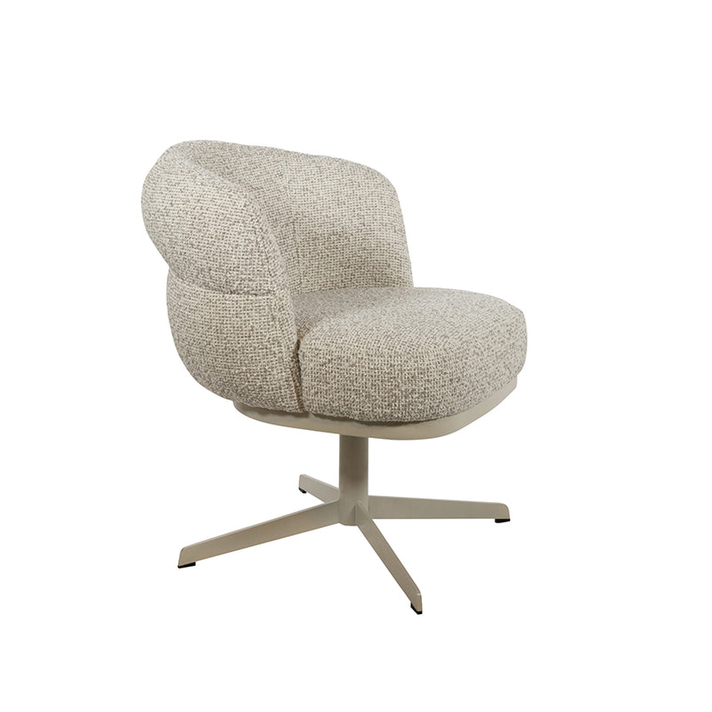 JLo | eetkamerstoel beige draaipoot 360 Cuzco Fog 3