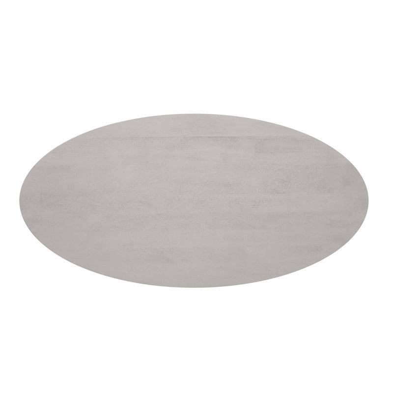 Eettafel Solana Taupe | Mangohout | Ovaal