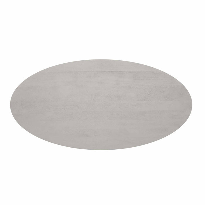 Eettafel Solana Taupe | Mangohout | Ovaal