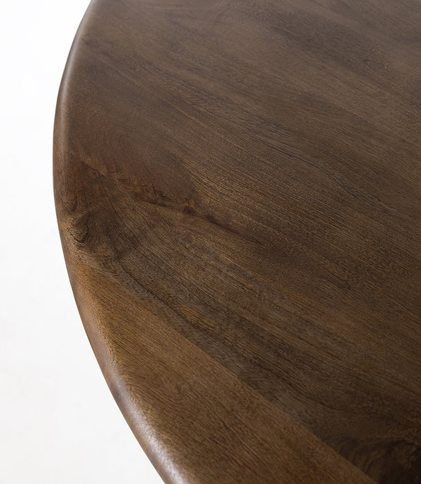 Eettafel Zodiac | Mangohout | Rond | 130cm