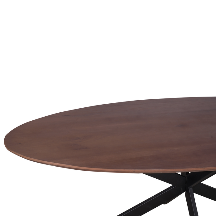 Eettafel Ferris | Eikenhout | Ovaal | Matrixpoot | ["210x100cm","240x110cm"] | Walnoot Eiken