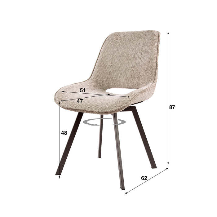 Stoel Swivel draaibaar Zand