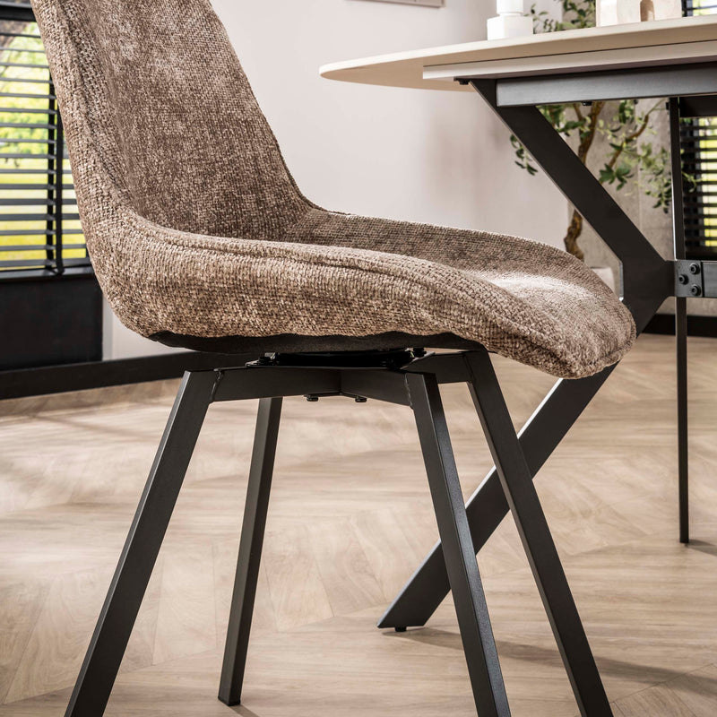 Stoel Swivel draaibaar Champagne