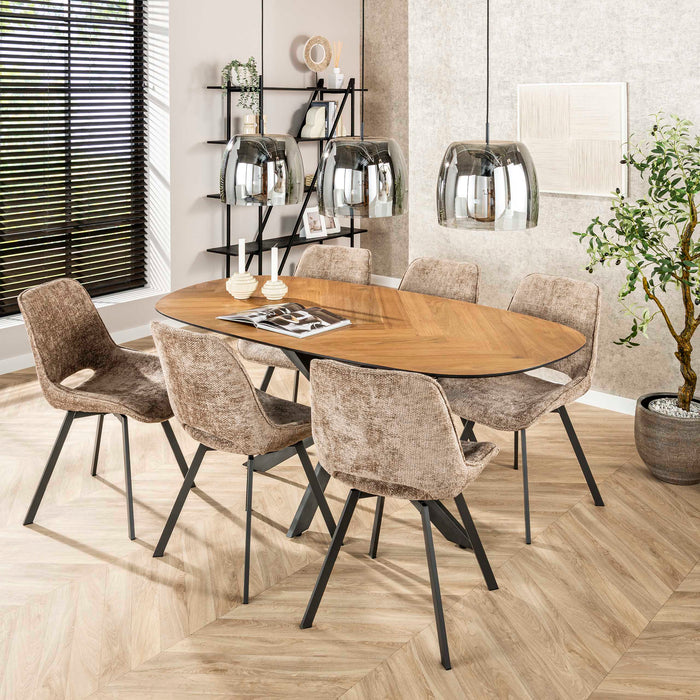 Stoel Swivel draaibaar Champagne