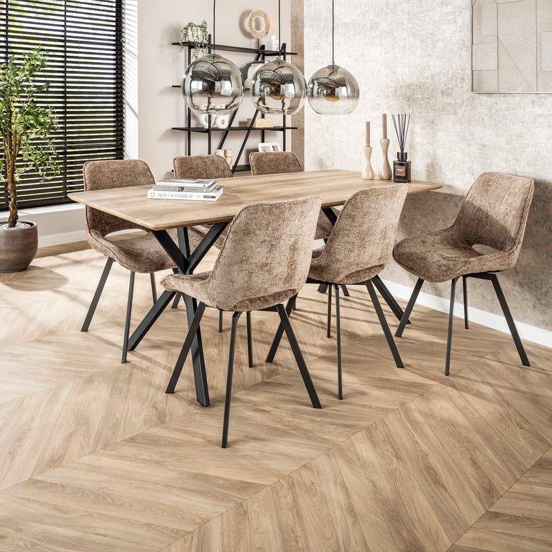 Stoel Swivel draaibaar Champagne