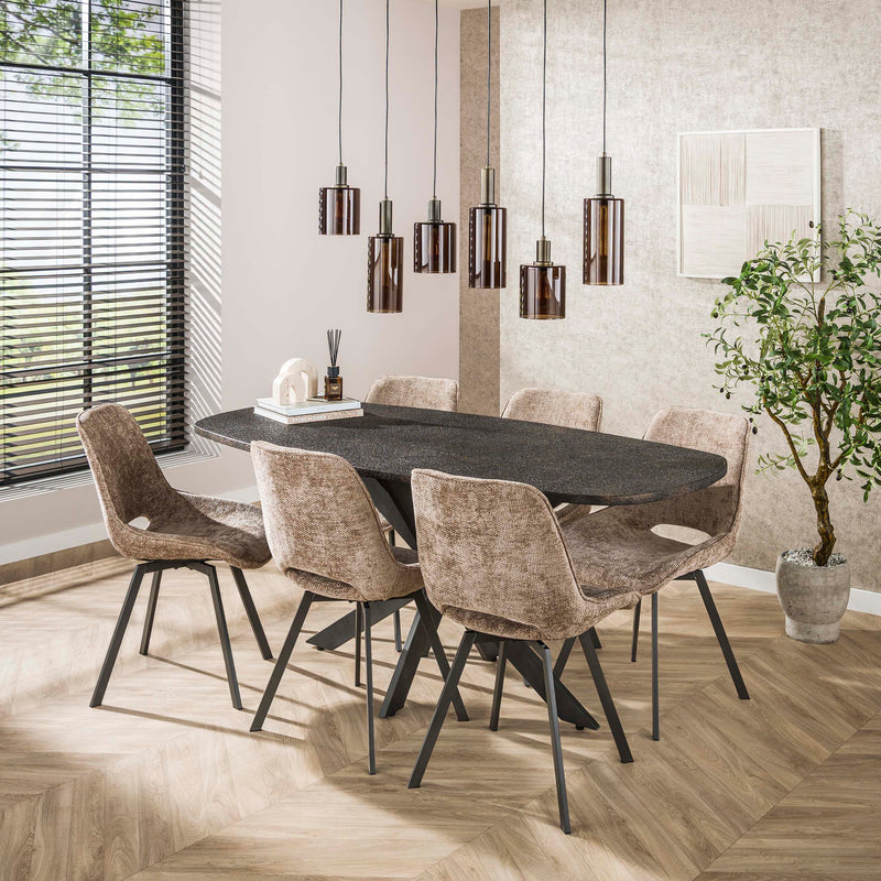 Stoel Swivel draaibaar Champagne