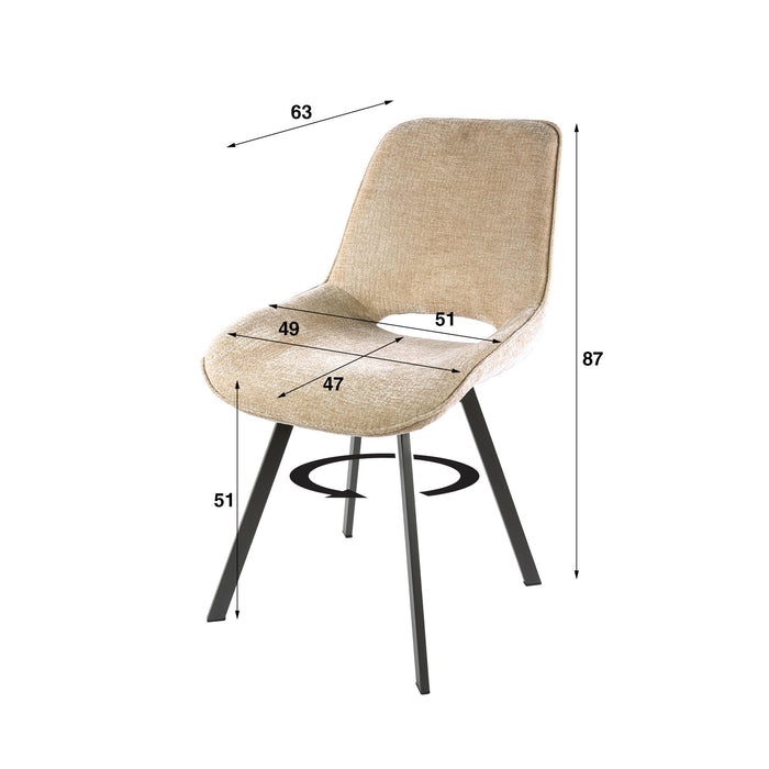 Stoel Swivel draaibaar Zand