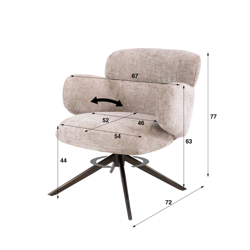 Fauteuil Flex draaibaar
