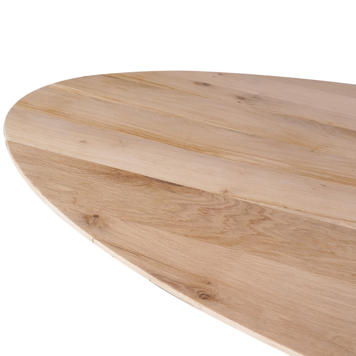 Eettafel Ferris Naturel | Eiken | Ovaal | Matrixpoot | 240cm