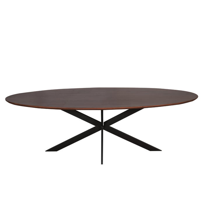 Eettafel Ferris | Eikenhout | Ovaal | Matrixpoot | ["210x100cm","240x110cm"] | Walnoot Eiken
