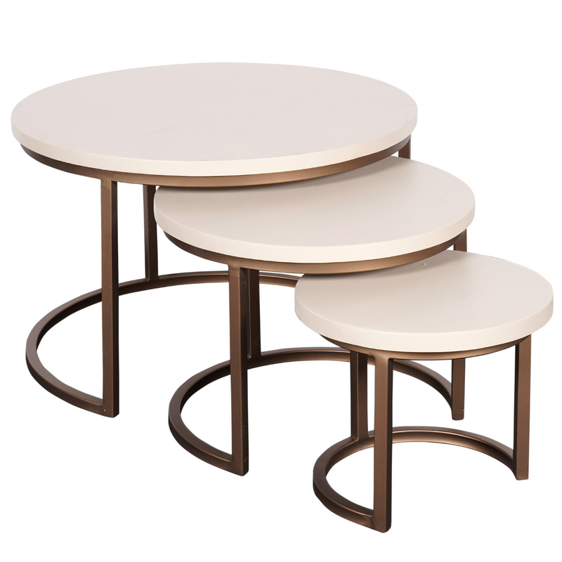 Salontafel Madison Sand | 70 cm | set van 3