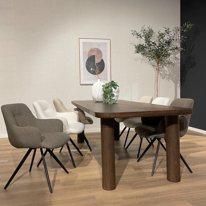 Eettafel Badou |  Mangohout | Rechthoek | 240cm