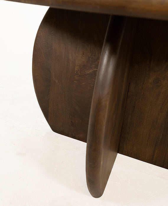 Eettafel Belly | Mangohout | Rond | 130cm