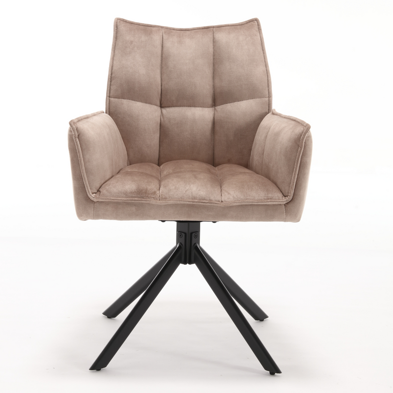(Prijs per 2) Eetkamerstoel Dani | Velvet Beige
