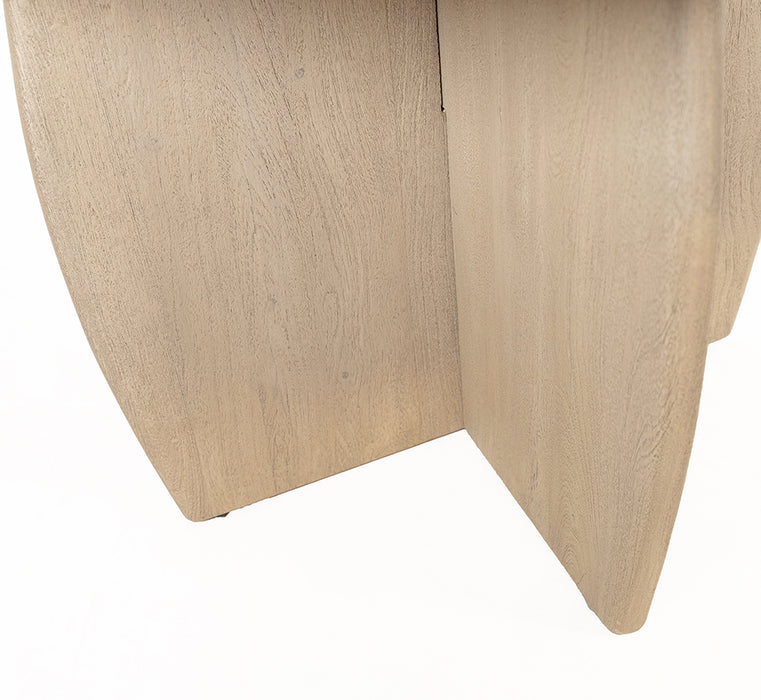 Bijzettafel Durban | Massief Acaciahout - Weathered Wood - Gelakt | Ø50, H50, Acacia