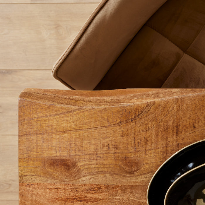 Eettafel Boston | Mangohout | Rechthoek | Matrixpoot